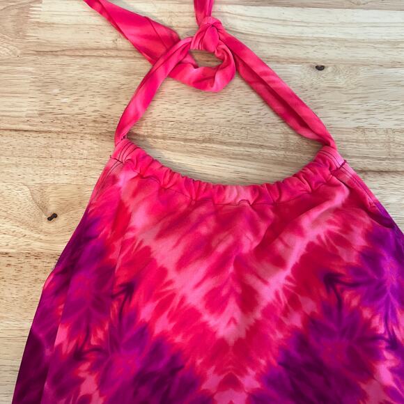 Aqua Green Women's Pink Tie-Dye Halter Style Tankini Top - Size Small - NWT - Picture 6 of 7
